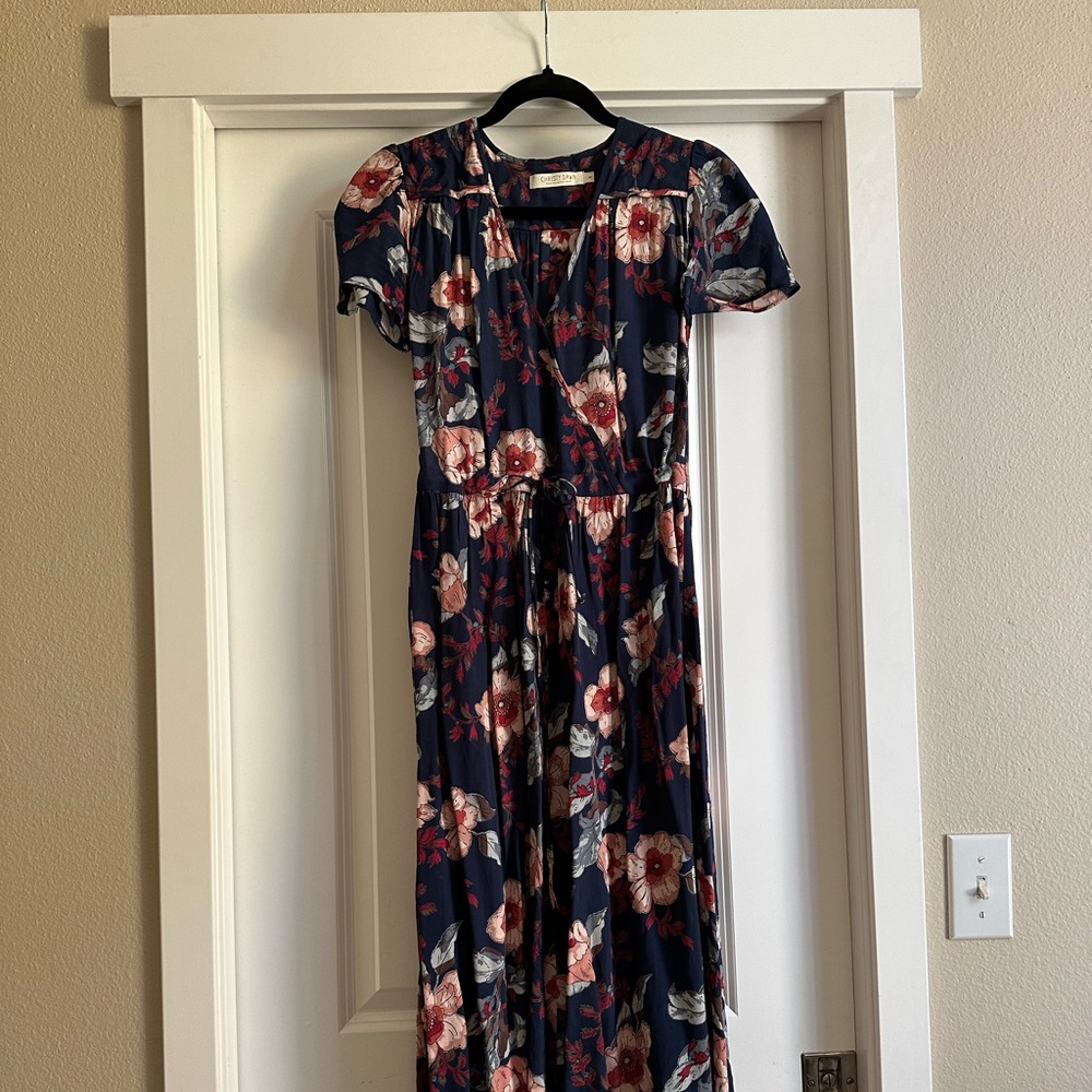 Christy Dawn “The Dawn” Dress Navy Floral XS